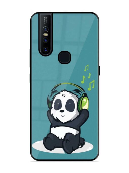 Music Panda Glossy Metal Phone Cover for Vivo V15