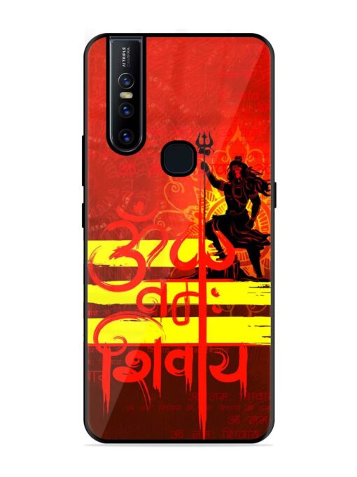 Illustration Lord Shiva Glossy Metal TPU Phone Cover for Vivo V15