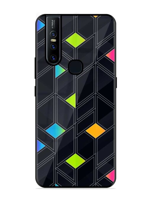 Abstract Mosaic Seamless Glossy Metal Phone Cover for Vivo V15 Zapvi