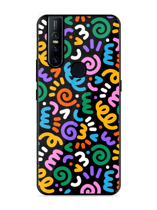 Colorful Seamless Vector Glossy Metal Phone Cover for Vivo V15 Zapvi