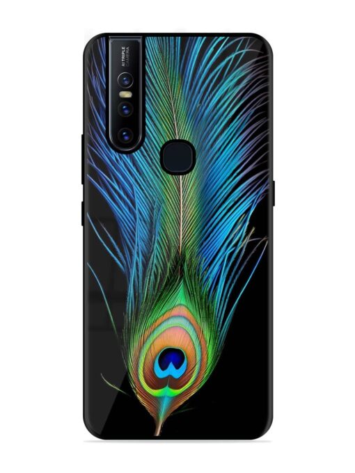 Peacock Feather Glossy Metal TPU Phone Cover for Vivo V15