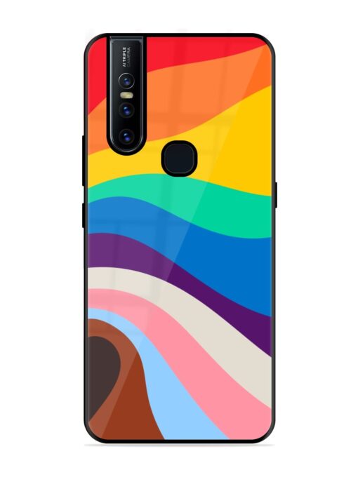 Minimal Pride Art Glossy Metal Phone Cover for Vivo V15 Zapvi