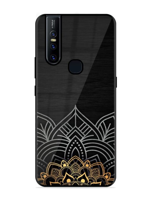 Decorative Golden Pattern Glossy Metal Phone Cover for Vivo V15 Zapvi