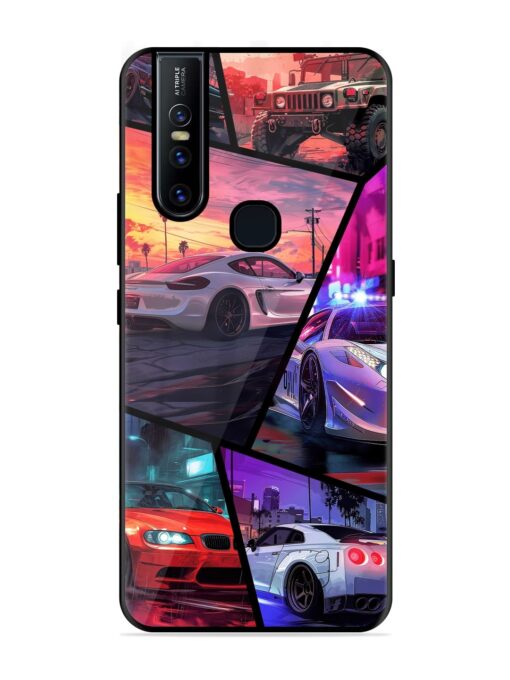 Ride In Pixels Glossy Metal Phone Cover for Vivo V15