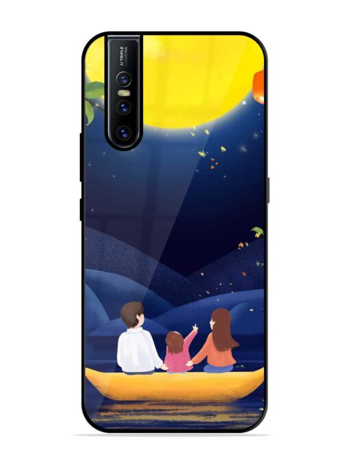 Happy Family And Beautiful View Glossy Metal Phone Cover for Vivo V15 Pro Zapvi