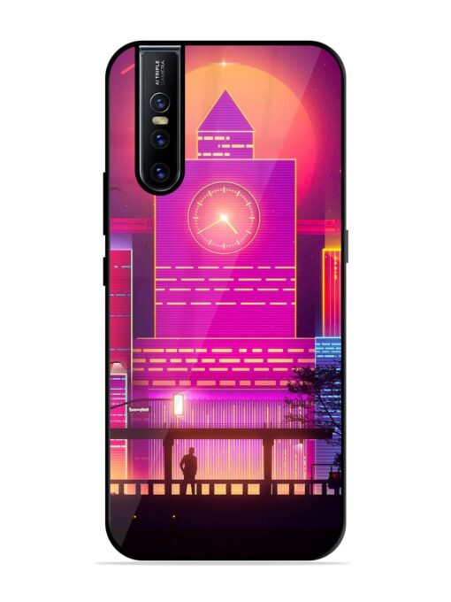 Clock Tower Glossy Metal TPU Phone Cover for Vivo V15 Pro Zapvi