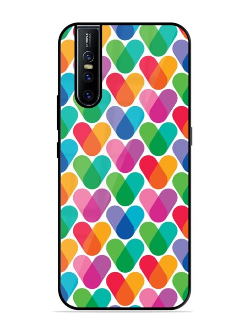 Overlapping Colors Colorful Glossy Metal TPU Phone Cover for Vivo V15 Pro Zapvi