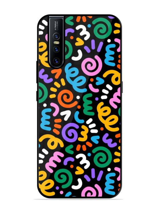 Colorful Seamless Vector Glossy Metal Phone Cover for Vivo V15 Pro Zapvi