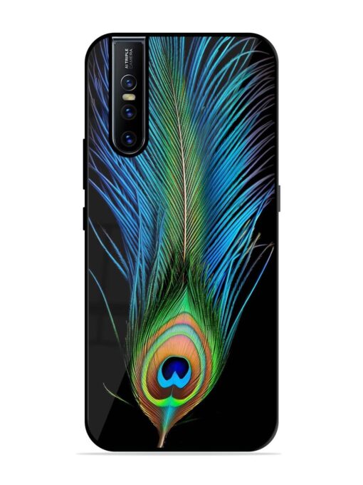 Peacock Feather Glossy Metal TPU Phone Cover for Vivo V15 Pro Zapvi