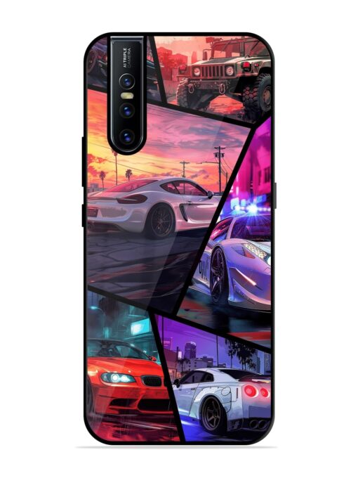 Ride In Pixels Glossy Metal Phone Cover for Vivo V15 Pro Zapvi