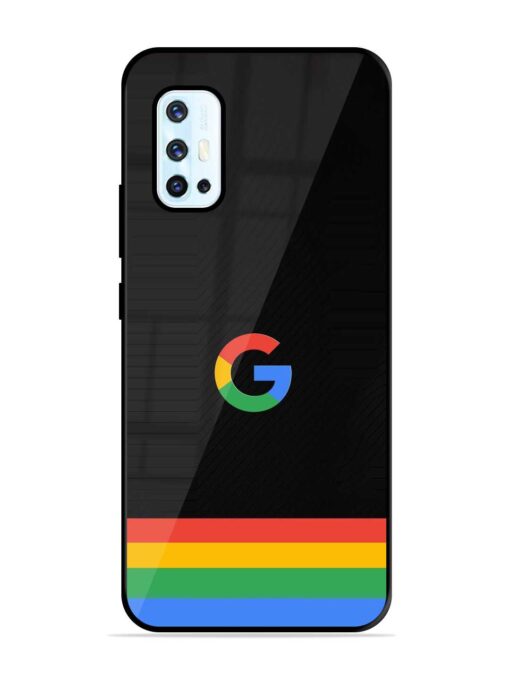 Google Logo Art Glossy Metal Phone Cover for Vivo V17 Zapvi