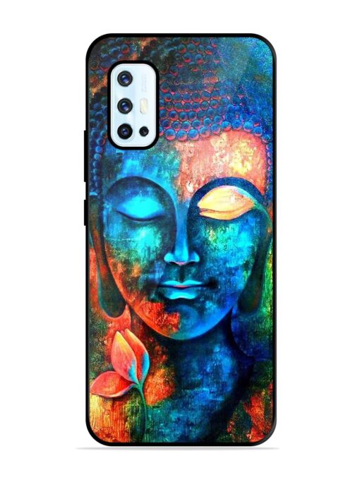 Buddha Painting Glossy Metal Phone Cover for Vivo V17 Zapvi