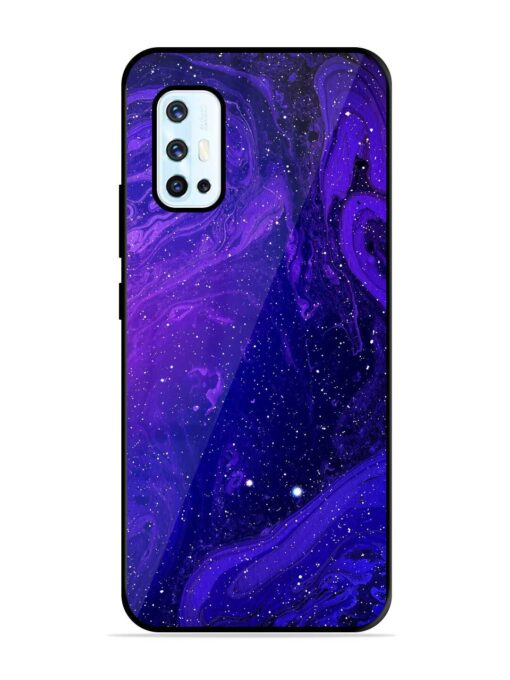 Galaxy Acrylic Abstract Art Glossy Metal Phone Cover for Vivo V17 Zapvi