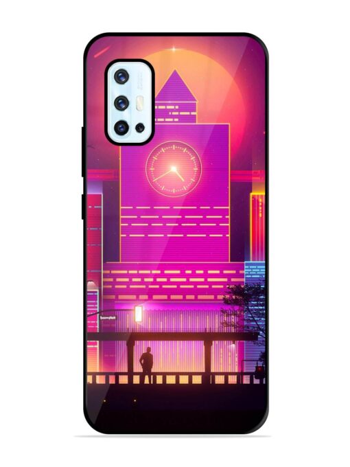 Clock Tower Glossy Metal TPU Phone Cover for Vivo V17 Zapvi