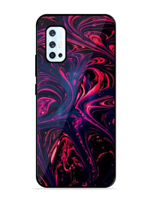 Abstract Background Glossy Metal Phone Cover for Vivo V17 Zapvi