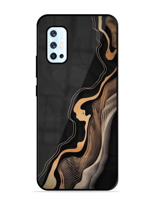 Abstract Art Glossy Metal TPU Phone Cover for Vivo V17 Zapvi