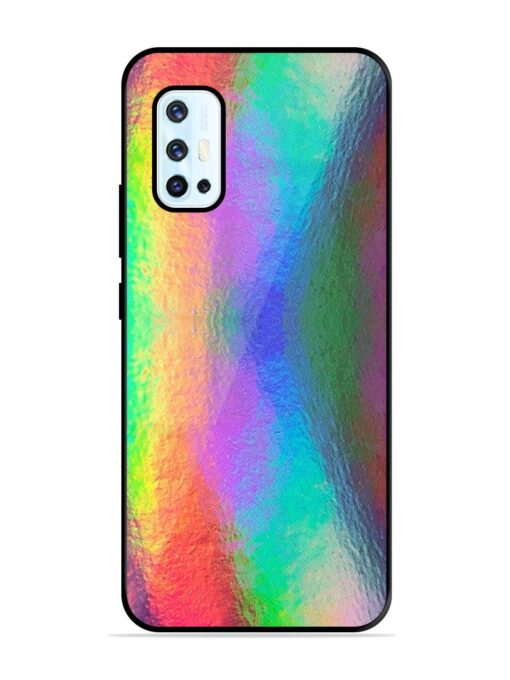 Colorful Holographic Background Glossy Metal TPU Phone Cover for Vivo V17 Zapvi