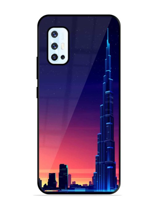 Burj Khalifa Abstract Glossy Metal Phone Cover for Vivo V17 Zapvi