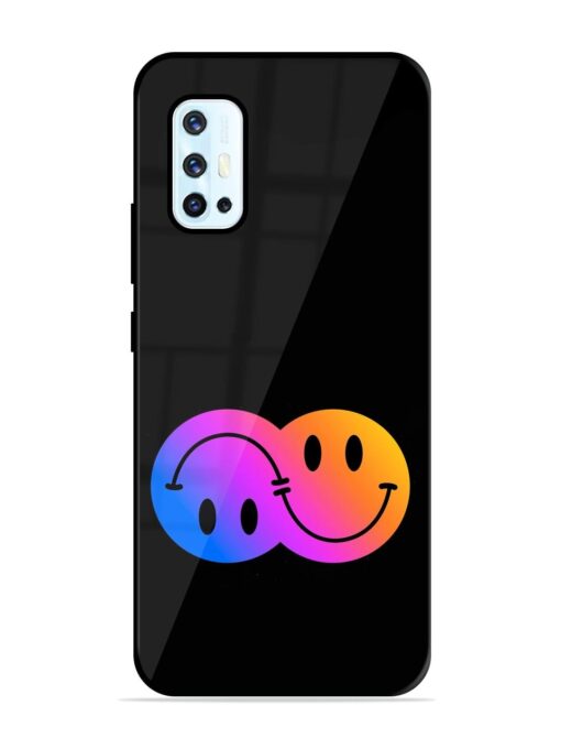 Gradient Smile Art Glossy Metal TPU Phone Cover for Vivo V17 Zapvi