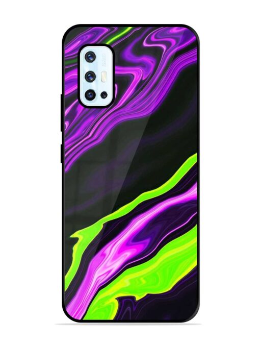 Bright Fluid Violet Glossy Metal Phone Cover for Vivo V17 Zapvi