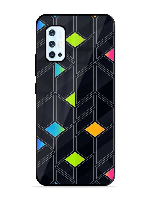 Abstract Mosaic Seamless Glossy Metal Phone Cover for Vivo V17 Zapvi