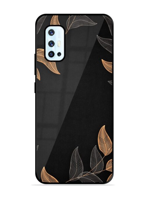 Foliage Art Glossy Metal Phone Cover for Vivo V17 Zapvi