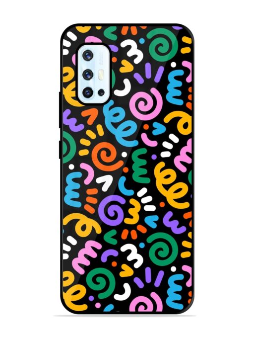 Colorful Seamless Vector Glossy Metal Phone Cover for Vivo V17 Zapvi