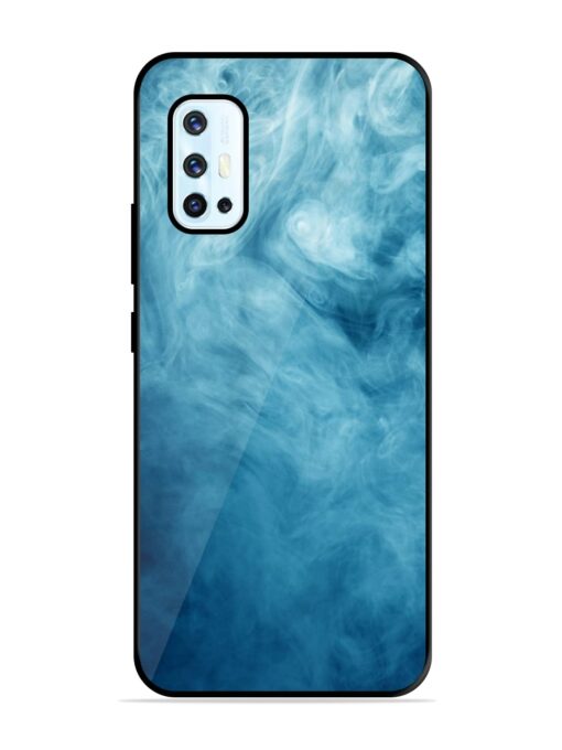 Blue Smoke Art Glossy Metal Phone Cover for Vivo V17 Zapvi