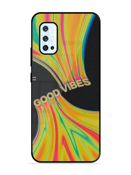 Good Vibes Glossy Metal Phone Cover for Vivo V17 Zapvi