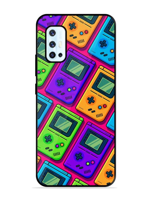 Game Seamless Pattern Glossy Metal Phone Cover for Vivo V17 Zapvi