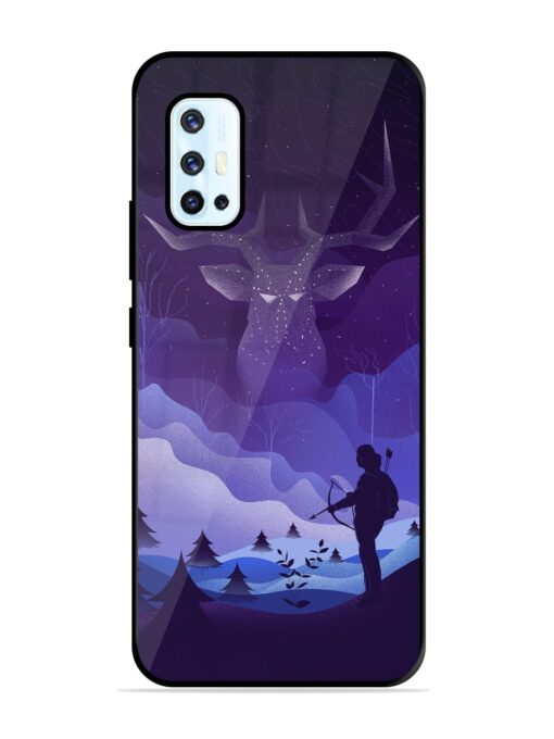 Deer Forest River Glossy Metal Phone Cover for Vivo V17 Zapvi