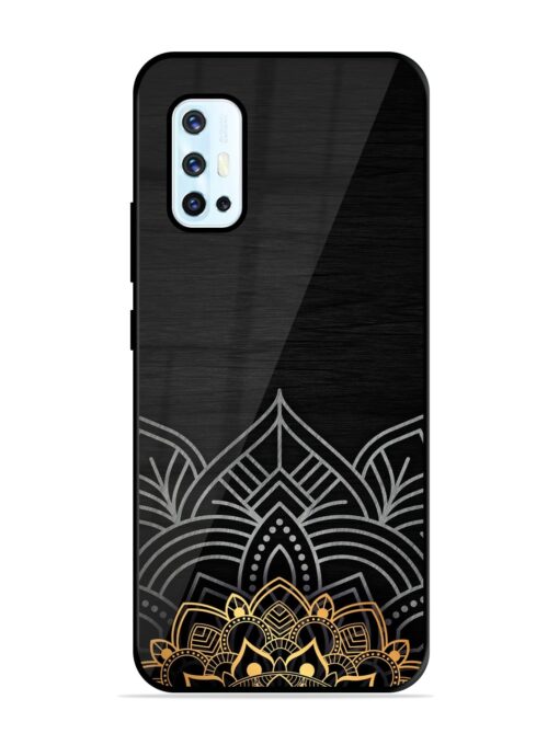 Decorative Golden Pattern Glossy Metal Phone Cover for Vivo V17 Zapvi