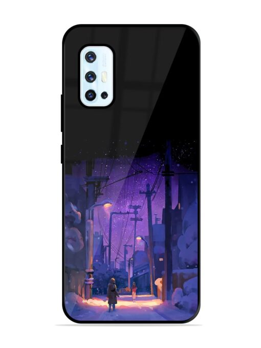 Winter Anime Art Glossy Metal Phone Cover for Vivo V17 Zapvi