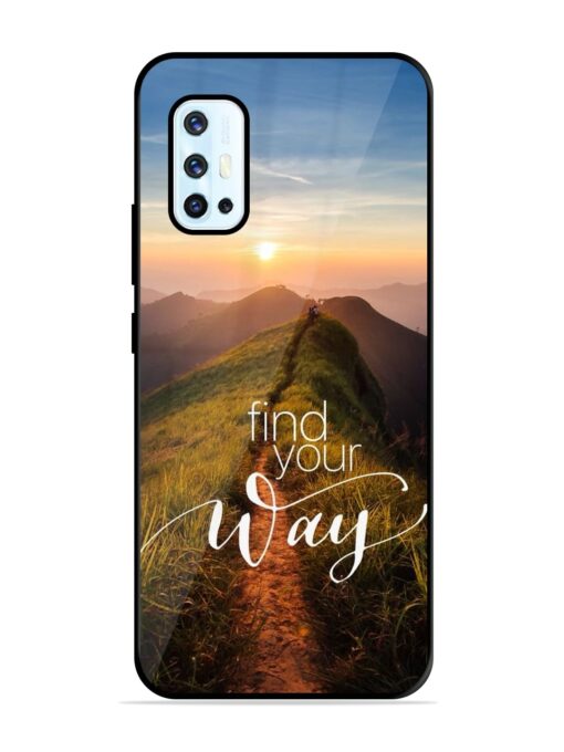 Find Your Way Glossy Metal Phone Cover for Vivo V17 Zapvi