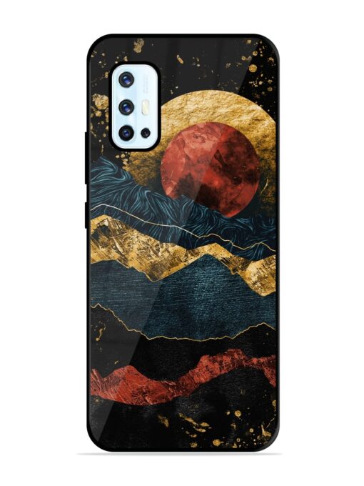 Gold Painting View Glossy Metal Phone Cover for Vivo V17 Zapvi