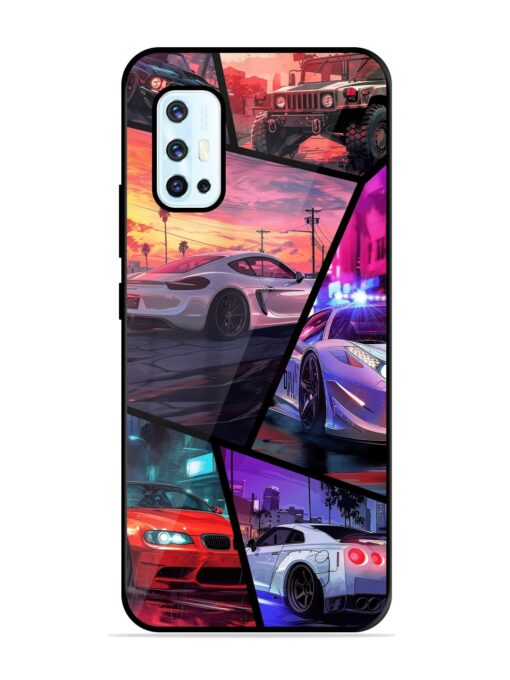 Ride In Pixels Glossy Metal Phone Cover for Vivo V17 Zapvi