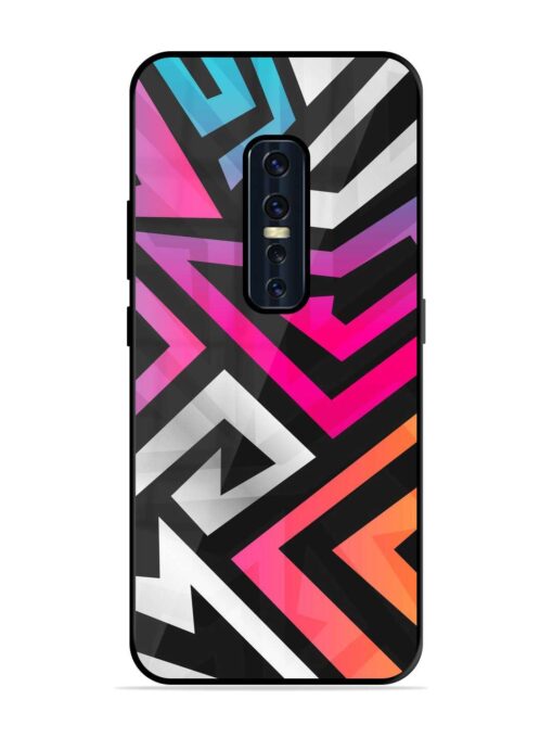 Rainbow Seamless Glossy Metal Phone Cover for Vivo V17 Pro