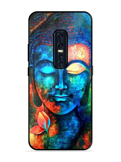 Buddha Painting Glossy Metal Phone Cover for Vivo V17 Pro Zapvi