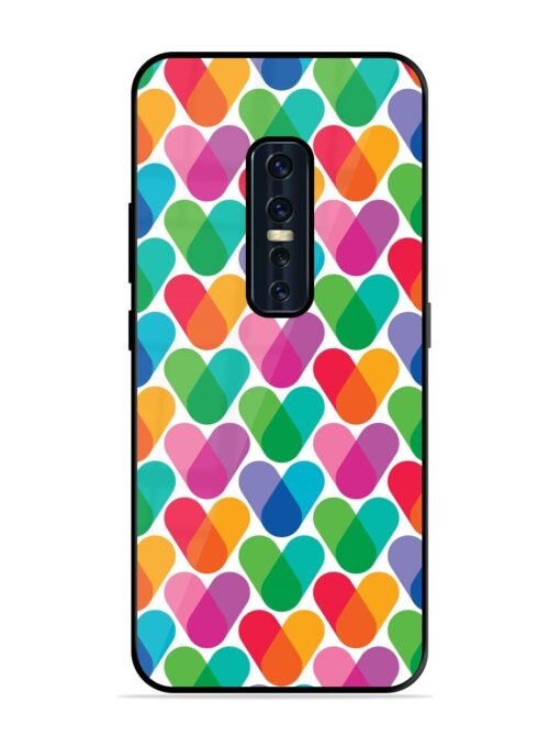 Overlapping Colors Colorful Glossy Metal TPU Phone Cover for Vivo V17 Pro Zapvi