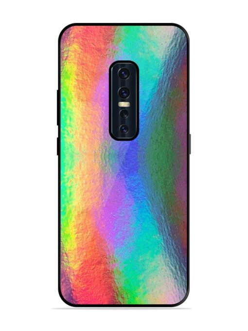 Colorful Holographic Background Glossy Metal TPU Phone Cover for Vivo V17 Pro Zapvi