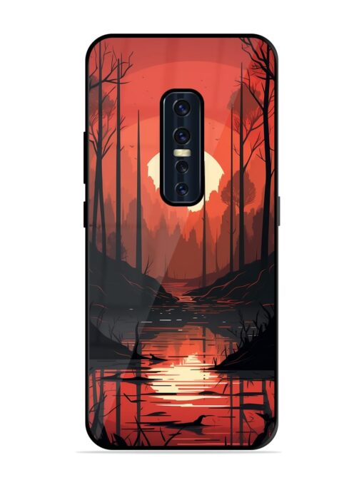 Natural Landscape Glossy Metal Phone Cover for Vivo V17 Pro Zapvi