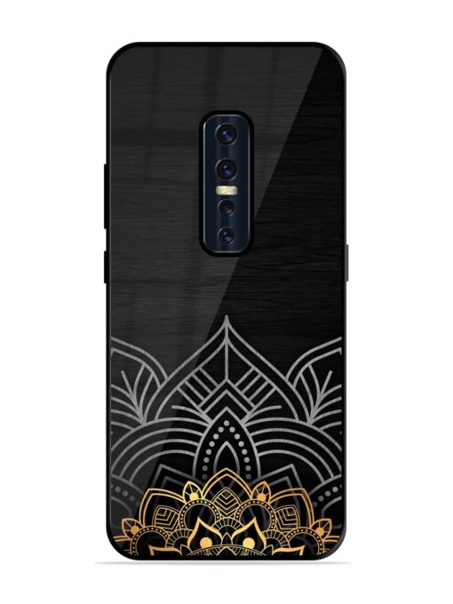 Decorative Golden Pattern Glossy Metal Phone Cover for Vivo V17 Pro Zapvi