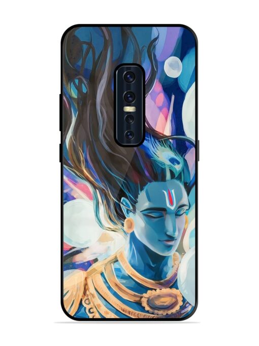 Bhagwan Sri Krishna Glossy Metal Phone Cover for Vivo V17 Pro Zapvi