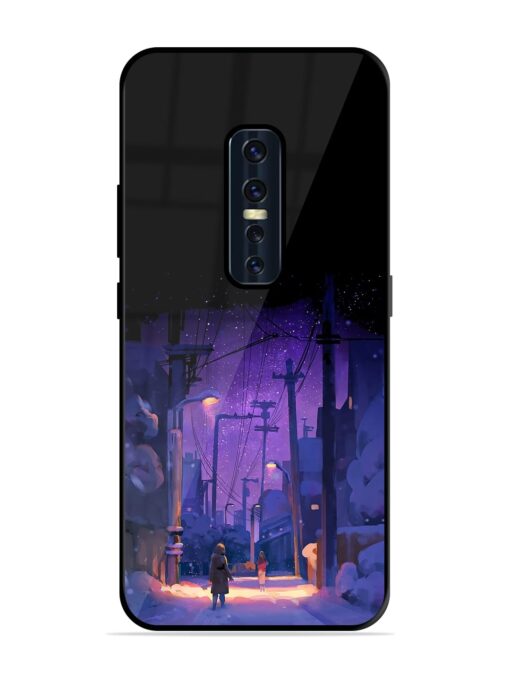 Winter Anime Art Glossy Metal Phone Cover for Vivo V17 Pro Zapvi