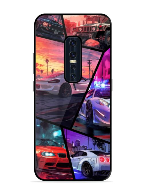 Ride In Pixels Glossy Metal Phone Cover for Vivo V17 Pro Zapvi