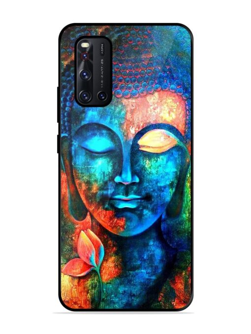 Buddha Painting Glossy Metal Phone Cover for Vivo V19