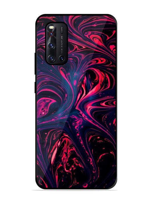 Abstract Background Glossy Metal Phone Cover for Vivo V19 Zapvi