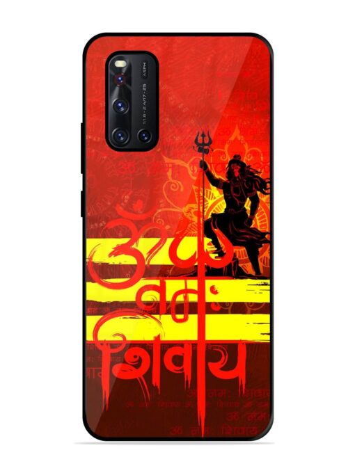 Illustration Lord Shiva Glossy Metal TPU Phone Cover for Vivo V19