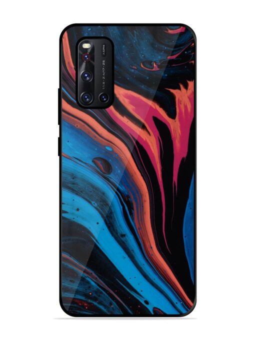 Liquefied Art Glossy Metal TPU Phone Cover for Vivo V19