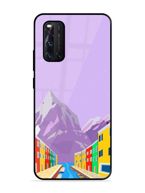 Venice City Illustration Glossy Metal Phone Cover for Vivo V19